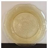 Three Vintage Depression Glass Platters
