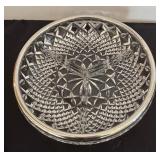 Two Gorgeous Vintage Crystal Bowls with Silver Plated Rims