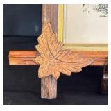 "Church Christmas Tree" Print by Grandma Moses in Antique Frame