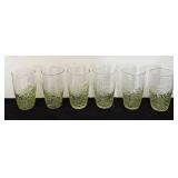 Set of Six Kare Designs Green Confetti Tumblers