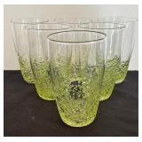 Set of Six Kare Designs Green Confetti Tumblers