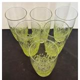 Set of Six Kare Designs Green Confetti Tumblers