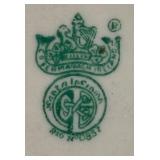 Belleek Shamrock Handled Cake Plate