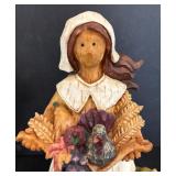 Vintage Ganz Thanksgiving Pilgrim Couple Figurines