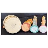 Beautiful Bunny Figurines and Candle