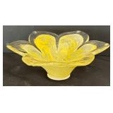 Murano Art Glass Flower Dish