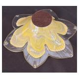 Murano Art Glass Flower Dish