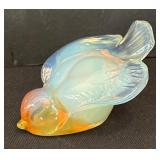 Sabino Art Glass Opalescent Bird Figurine