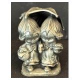 Set of 3 Miniature Fine Pewter Figurines