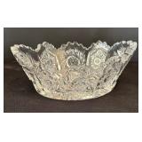 Vintage American Brilliant Cut Pressed Glass Dish