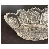 Vintage American Brilliant Cut Pressed Glass Dish