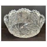 Vintage American Brilliant Cut Pressed Glass Dish