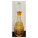 Vintage Nachtmann Traube Cut to Clear Crystal Decanter Set with Coordinating Sherry Glasses