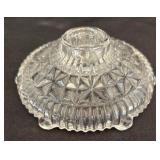 Pair of Vintage Anchor Hocking Thousand Stars and Bars Candle Holders