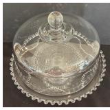 Regency Ambiance Beaded Crystal Pedestal Cake Stand