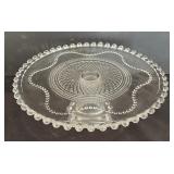 Regency Ambiance Beaded Crystal Pedestal Cake Stand