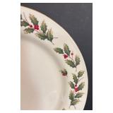 Holly Berry Holiday Christmas Dinnerware Service for 12 by World Bazaars