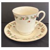 Holly Berry Holiday Christmas Dinnerware Service for 12 by World Bazaars