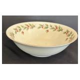 Holly Berry Holiday Christmas Platter, Bowl and Salt / Pepper Shakers