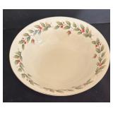 Holly Berry Holiday Christmas Platter, Bowl and Salt / Pepper Shakers