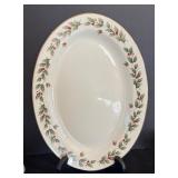 Holly Berry Holiday Christmas Platter, Bowl and Salt / Pepper Shakers