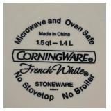 White Platters and Bowls by Corningware, Fitz & Floyd, Kennex, Ceriart and More!