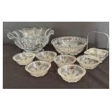 Collection of Crystal and Clear Glass Bowls and More!