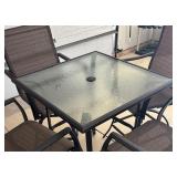 Patio Table with Four Swivel Chairs