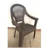 Set of Six Resin Patio Chairs