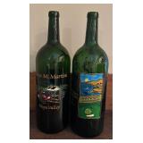 Large Louis M. Martini Napa Valley and The Monterey Vineyard Wine Bottles