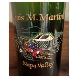 Large Louis M. Martini Napa Valley and The Monterey Vineyard Wine Bottles