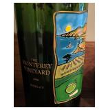 Large Louis M. Martini Napa Valley and The Monterey Vineyard Wine Bottles