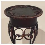 Petite Scrolled Metal Plant Stand