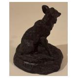 Original Bob Scriver Red Fox Bronze Sculpture