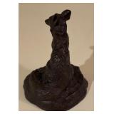Original Bob Scriver Red Fox Bronze Sculpture