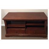 Stylish Media Shelf with Drawers