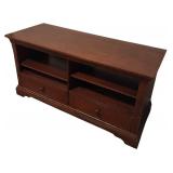 Stylish Media Shelf with Drawers