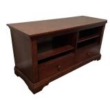 Stylish Media Shelf with Drawers