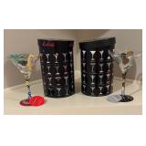 New Las Vegas-tini and Celebration Hand Painted Stemware by Lolita