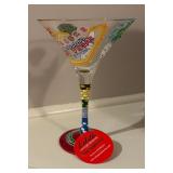 New Las Vegas-tini and Celebration Hand Painted Stemware by Lolita