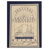Peter Fonda Autographed Print for the Festival of America Community Theater