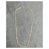 14K Gold 4mm 18" Hollow Flat Rolo Chain 14K Gold 4mm 18" Hollow Flat Rolo Chain