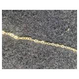 14K Gold 4mm 18" Hollow Flat Rolo Chain 14K Gold 4mm 18" Hollow Flat Rolo Chain