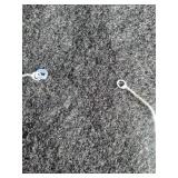 Sterling Silver 1/10 ct tw Diamond Pear Cluster Halo Drop Pendant Necklace Sterling Silver 1/10 ct tw Diamond Pear Cluster Halo Drop Pendant Necklace