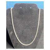 Tiara 14K Gold Over Sterling Silver 2.25mm 24" Rope Chain Necklace Tiara 14K Gold Over Sterling Silver 2.25mm 24" Rope Chain Necklace