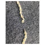 Midas Chain 10K Gold 24" Hollow Rope Chain Midas Chain 10K Gold 24" Hollow Rope Chain
