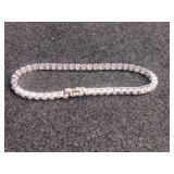 Sterling Silver 1.0 ct tw Diamond Circle Link Tennis Bracelet Sterling Silver 1.0 ct tw Diamond Circle Link Tennis Bracelet