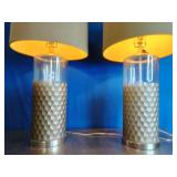 2 Aera Style Glass Table Lamp 2 Aera Style Glass Table Lamp