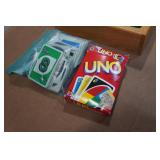 Shut the Box Game and Uno Card Game