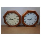 *2* Vintage Quartz Wall Clocks
